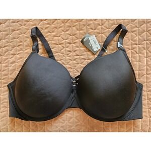 NWT Torrid Black 360 Back Smoothing Push Up Plunge Padded Underwire Bra, 44DDD